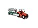 Dickie Toys 203733001 Farm Life Team - Tractor con Remolque, Juguete de Granja, Tractor de Juegos, con depósito, Remolque para Caballos o heno, 3 Modelos Diferentes, 18 cm, a Partir de 3 años