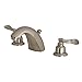 Kingston Brass FB8958NFL NuWave French Mini-Widespread Lavatory Faucet with Retail Pop-Up, 5" in Spout Reach, Brushed Nickel