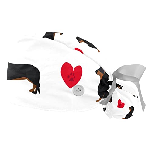Casquettes de travail respirantes JDEZ anti-transpiration à motif teckel