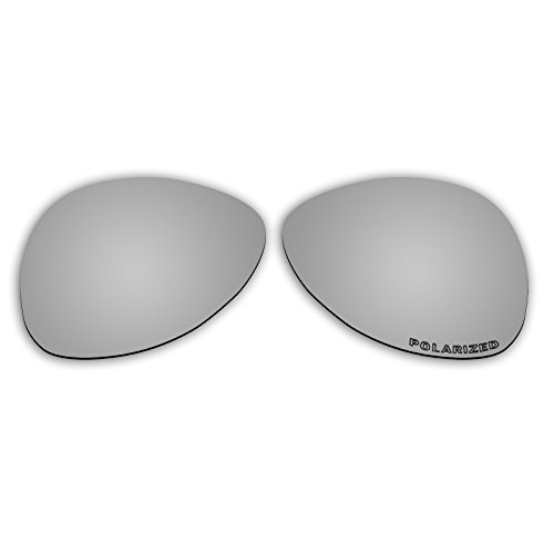 COODY Polarized Replacement Sunglasses Lenses for Oakley Plaintiff with UV Protection Silver