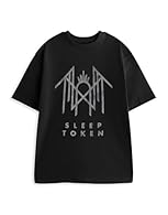 OFFICIAL MERCH - Proudly wear the Sleep Token Unisex Black Crystalina Logo Short Sleeved T-Shirt, an officially licensed collaboration designed for devoted music lovers. STRIKING DESIGN - This eye-catching tee showcases the bold 'SLEEP TOKEN' text, m...