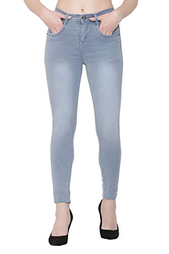 Image of Nifty Women's Denim Stretchable Slim Fit Color Jeans