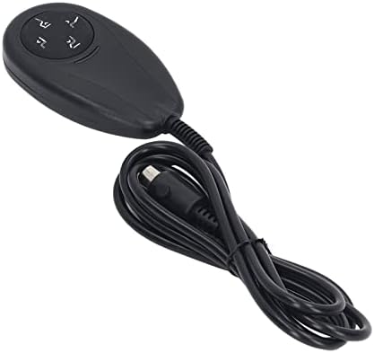 POCREATION 4-Button 5-Pin Chair Remote | Replacement handset for power recliner, round plug, ergonomic grip, compatible with major lift chair systems