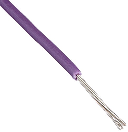 22 AWG Gauge Stranded Hook Up Wire, 100 ft Length, Violet, 0.0253