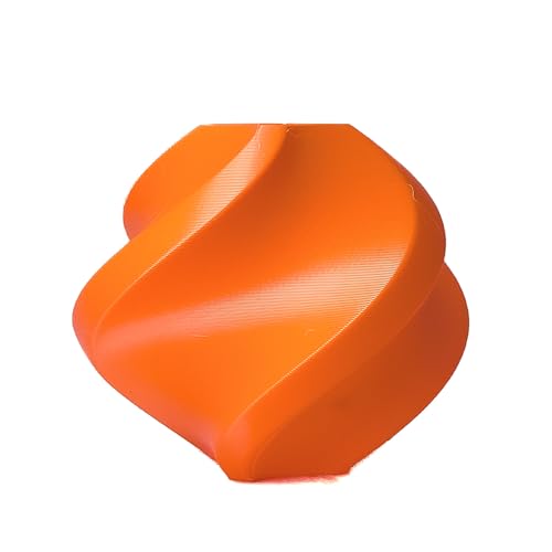 Image of Orange PLA Basic 1.75mm 1kg Spool 600mm /s High Speed 3D Printer Filament | Beginner friendly Low warping No tangle Smooth finish Neatly wound Fast 1kg spool 2.2lbs AMS compatible for Bambu AnkerMake