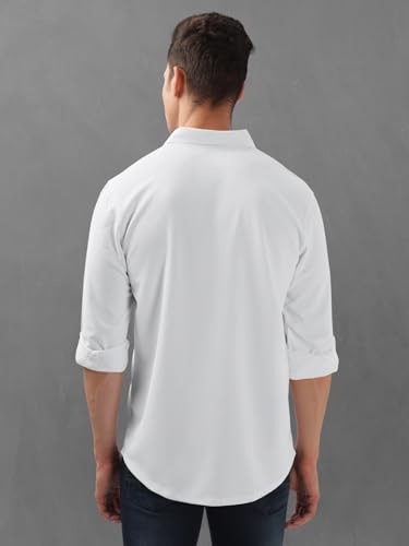 Image of BULLMER Trendy Regular Fit Solid Full Sleeve Causal Shirt for Men.