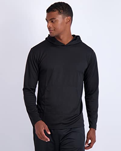 3 Pack: Men’s Mesh Quick Dry Fit Wicking Long Sleeve Active Athletic Hoodie Performance Hooded T Shirt Workout Running Fitness Gym Sports Fishing Casual Sweatshirt Upf Outdoor Hiking-Set 3, Large #TOP1