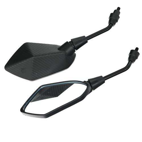 Espejos de moto para scooter eléctrico y ciclista urbano con diseño de fibra de carbono 10mm
