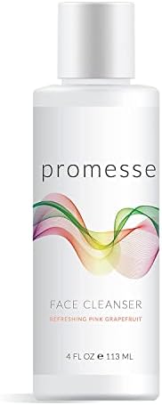 promesse Acne Control Facial Cleanser - Anti-Aging Exfoliating Wash with Glycolic & Salicylic Acid, Grapefruit-Scented, Made in USA, Organic & Natural Ingredients