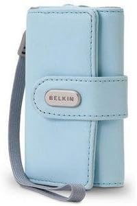 Belkin F8E579-BLU-APL Leather Pouch for iPod Minis (Blue)