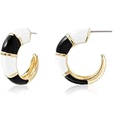 CONRAN KREMIX Chunky Gold Plated Hoop Earrings For Women Statement Summer Earrings Trendy