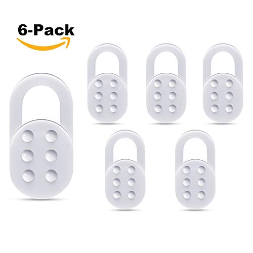 AJOXEL 6 Unidades Webcam Cubierta, Webcam Cover Cubierta de la Cámara Web Ultra Fino Tapa Camara Portátil Protege Privacidad y Seguridad para Macbook Pro, Mac,iPad,Tablet,iPhone (Blanco)