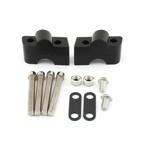 Riser guidon moto Kawasaki Ninja 650 rehausseur aluminium pour guidon ER6N 2017-2023