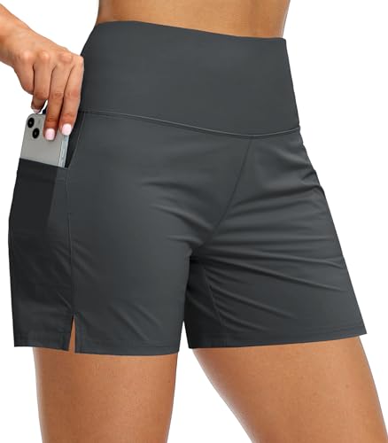 Pantalones cortos de natación para mujer que estilizan con bolsillos útiles