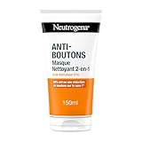 Neutrogena – Masque Nettoyant 2-en-1 (tube de 150 ml) – Nettoyant visage à l'acide salicylique (1%) – 89% ont constaté une réduction des boutons sur la zone T*