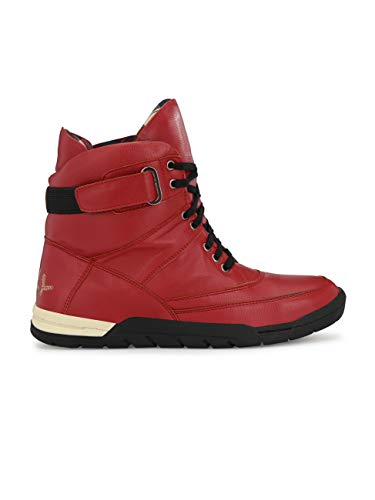 Image of Eego Italy Premium High Top Boots NR-6-NEW-RED-8 For Mens