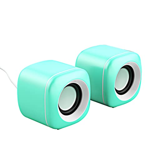 L USB d PC Xs[J[ USB Q[Rs[^[Xs[J[ HiFi XeI͂ȃXs[J[ fA`l 3.5mm Aux-in ڑARs[^[fXNgbvbvgbv PC /47 (Color : Green)