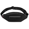 MEDMAX Diabetic Running Belt with Adjustable Waist, Insulin Pump Belt Holder Organizer Waist Pouch, Epipen Medical Fanny Pack Bag (Bag Only) (Black)