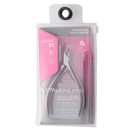 Staleks Pro SMART 31 Cuticle Nippers – 7mm Blade Cuticle Trimmer – Sharp & Durable Stainless Steel – Professional Manicure Tool
