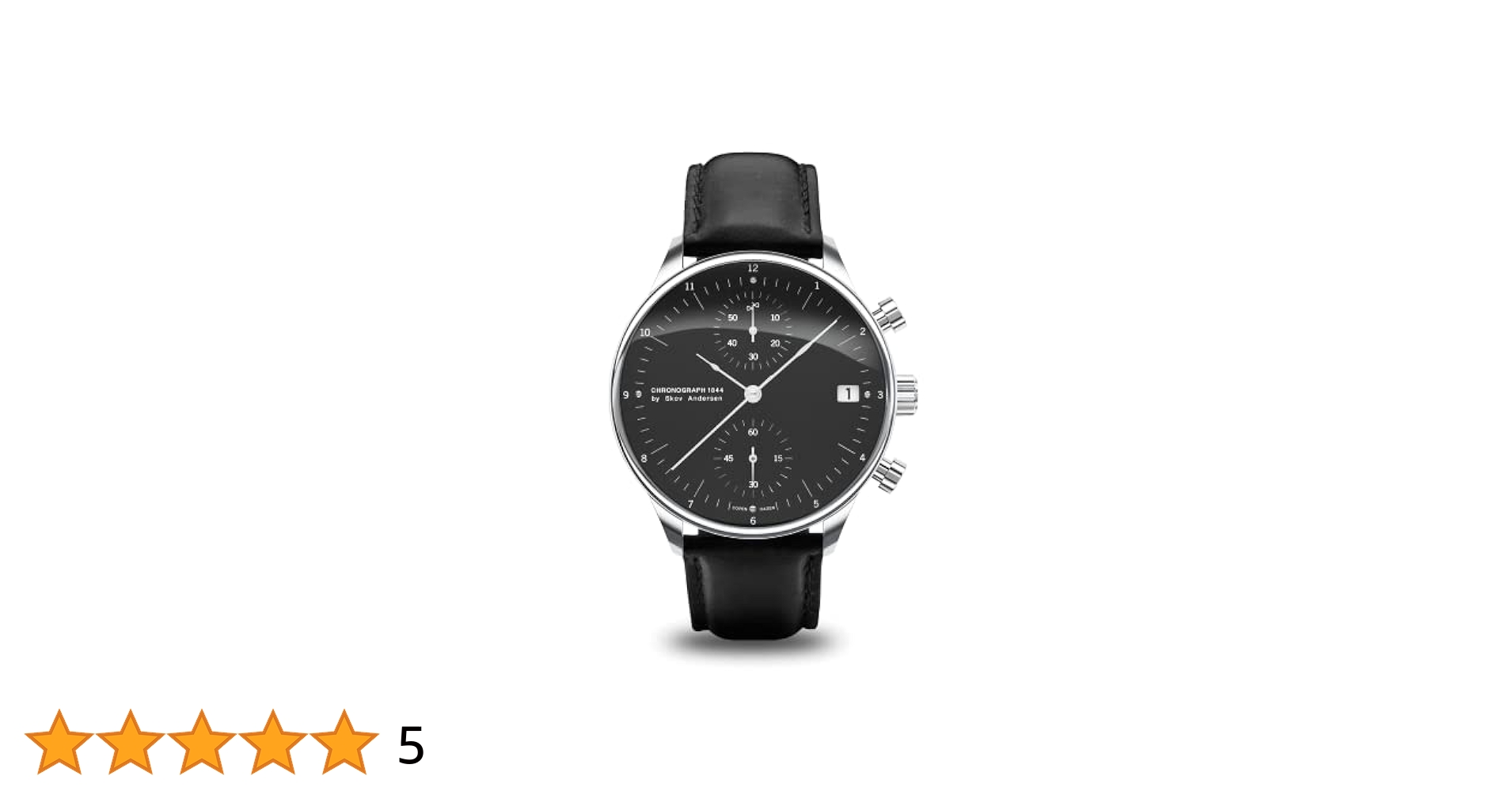 時計 About Vintage 1844 Chronograph, Black About Vintage 1844 Chronograph Mens Watch, Stainless Steel