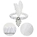 Tongcloud 12pcs 1920s Flapper Headband, Costume Flapper Headpiece for Women, Feather Headband for Gatsby Theme Party (White)