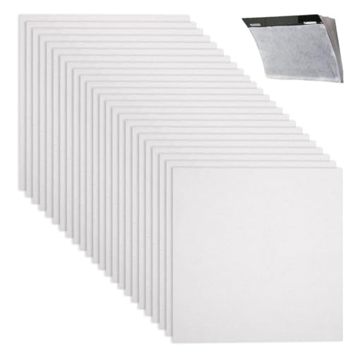 WUYJI Ricambi e accessori per cappe per cucine Filtri per cappa da cucina da 24 pezzi, filtri antigrasso tagliabili per cappe, tipo universale