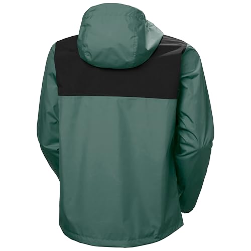 Veste imperméable de qualité supérieure verte pour homme en taille L
