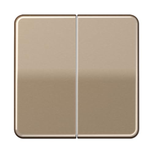 Bouton poussoir double CD JUNG CD102GB bronze-or appareillage luxe