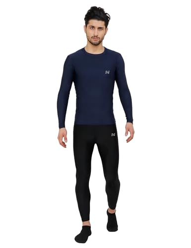 Image of NINQ Men's 1 Or 3 Pack Compression Shirts Long Sleeve, Base-Layer Quick Dry Workout T Shirts Sports,Gym, Running T-Shirt