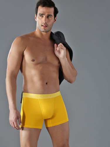 Image of KOFFY Men's Stretchable Cotton Lycra Long Trunk with C-Type Front Open | Wrinkle-Free | Ultra-Soft Elastic