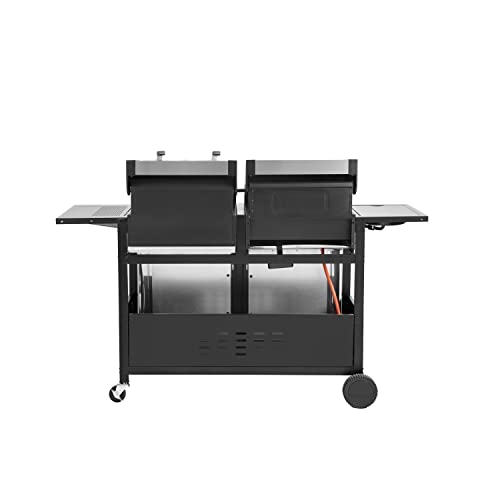 Boss Grill Premium Dual Fuel - 2 Burner Dual Fuel BBQ with Side Burner Stainless