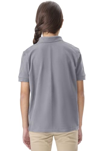 Image of Classroom School Uniforms for Boys and Girls Short Sleeve Pique Polo | Unisex Youth Shirt, Matching Ribbed Collar, Banded Sleeves, Three-button Placket, Comfortable Fit, School Uniform Essential