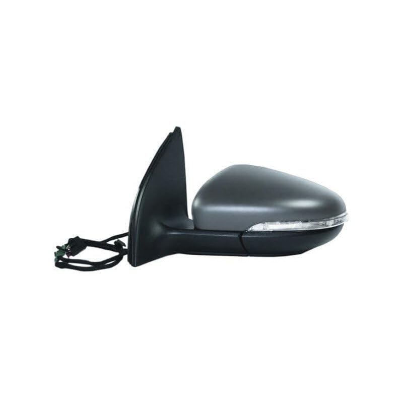 Rétroviseur rabattable électriquement gauche à peindre feu courtoisie chauffant compatible avec Volkswagen Golf 6 2008-2012