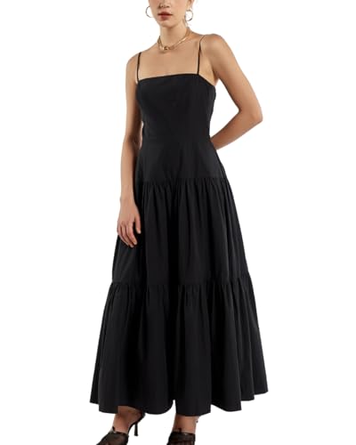SIXDO G-Black Raw Flared Dress M