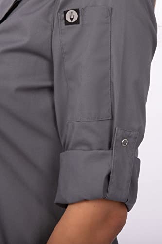 Chef Works Womens Lansing Coat Chefs Jackets, Gray, X-Small Us #TOP4