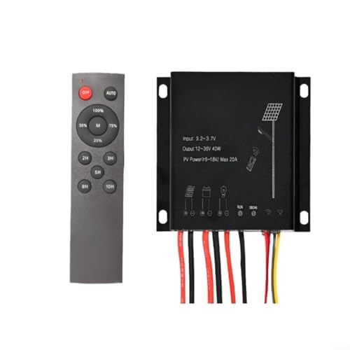 Régulateur de charge solaire MPPT avec télécommande et boîtier ABS - 4