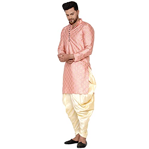 Image of Veera Paridhaan Men's Banarasi Full Sleeve Printed Long Straight Kurta
