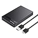 Produktbild SALCAR 2,5 Zoll USB 3.0 HDD SSD Festplattengehäuse für 2,5" SATA HDD und SSD mit USB 3.0 Kabel, werkzeuglos (Schwarz)