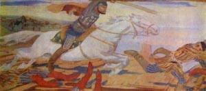 Peinture à l'huile Reproduction Prince Ukhtomsky de Ryabushkin 30x40 cm