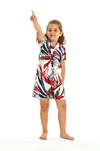 Image of Boys' Aloha Shirt Cabana Set in Signature Prints | Button Front Shirt; Soft Rayon Fabric; Signature Tropical Prints; Lightweight Comfort; Vacation Ready
