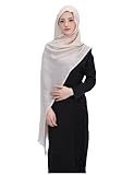 PeacePray Extra Large Shimmer Sparkle Viscose Hijab for Women, Fancy Lightweight Muslim Head Scarf for Wedding Party, Rose Gold