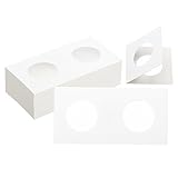 Couleur: Blanc; Matériau: Papier; Convient pour la taille des pièces de monnaie: 27,5 mm / 1,08 pouce; Taille: 50 x 100 mm / 1,97 x 3,94 pouces; Liste de colisage: 100 x Porte-monnaie d'affichage de pièces