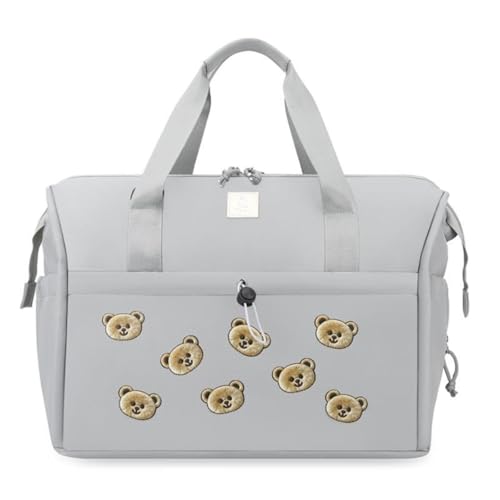 Image of Winnies Baby Bag for Mother Travel /Diaper Bag for New Born Baby with Light Weight and Portable Design | Tote Hospital Bag for Mom Sling Backpack Lugguage Maternity Handbags (Grey)