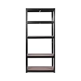 ABMESSUNG: (HxBxT)150x70x30cm | Traglast 875kg | Stecksystem ohne Werkzeug | starke MDF Böden | 5 Böden | Farbe Verzinkt