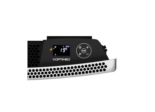 optimea opt oricis 1000 radiateur céramique inertie sèche 1000w, wifi, écran lcd, programmable 7 jours, minuterie 24h, détecteur de fenêtre ouverte