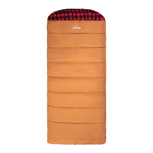 Teton Bridger Bolsa de Dormir XL, Cálida y Cómoda para Camping, con Concha de Lona Resistente para Camping, Caza y Clima Frío miniatura 1