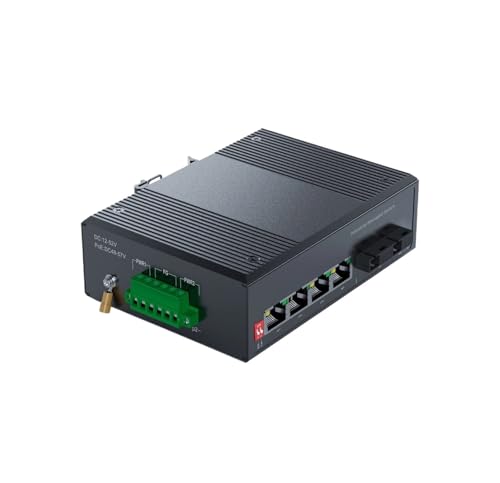 Émetteur-récepteur SC SFP monomode et commutateur POE rail DIN pour caméra IP et réseau