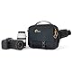 Lowepro Trekker Lite SLX 120, Kompakter Kamerarucksack mit Tablet-Tasche, Kameratasche für Spiegellose Vollformatkameras, Stativbefestigung, Wasserflaschenhalter, Schwarz