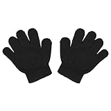 Motique Accessories Magic Knit Fingered Toddler Winter Gloves - Black