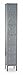 Hallowell U1288-6A-HG Hallowell Gray Steel Premium Box Locker, 1 Wide with 6 Opening, 6 Tier, 12" Width x 78" Height x 18" Depth, Assembled